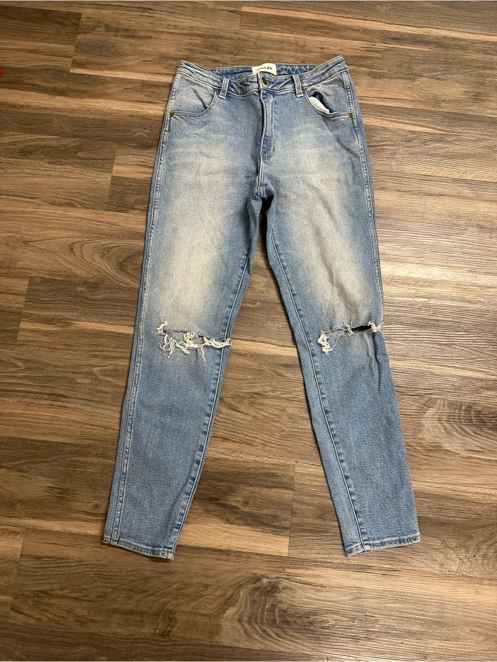 Rolla’s West Coast Super Skinny Distressed Jeans